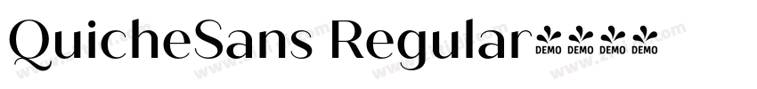 QuicheSans Regular字体转换